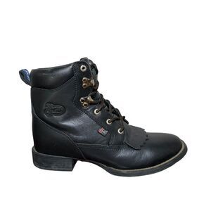 Justin Boots Black Heeled Boots